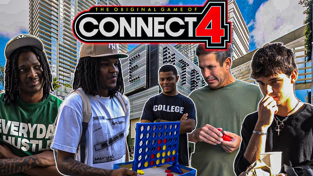 PLAYING CONNECT 4 WITH STRANGERS IN PUBLIC!!! - YouTube