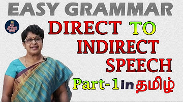 DIRECT to INDIRECT SPEECH | Important for Exam | ENGLISH GRAMMAR IN TAMIL | English in Tamil