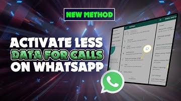 How to activate less data for calls on whatsapp  @skillswave