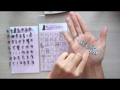 Kwan Crafts Tampons Transparents En Forme De Lettres De L'alphabet Pour La Fabrication De Cartes, La Décoration Et Le Scrapbooking