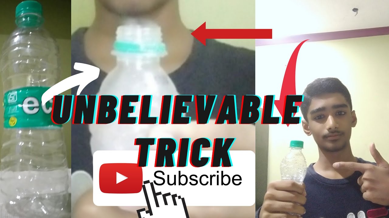 unbelievable trick with water bottle - YouTube