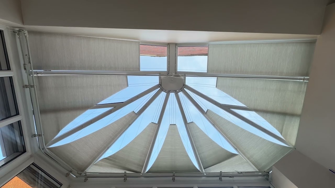 Conservatory Honeycomb Roof Blinds   Low Voltage Powered