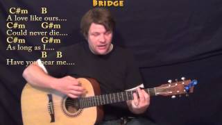 Video voorbeeld van "And I Love Her (Beatles) Strum Guitar Cover Lesson with Chords/Lyrics"
