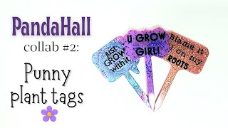 #89 Making fun, sparkly plant tags with @Pandahall molds