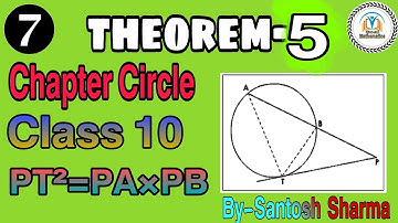 PT²=PA×PB|Circle|Class10|CBSE|ICSE|Important Theorem|By-Santosh Sharma|@Goal Mathematics|