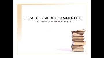 Unit #2, Video #5: Search Methods: How We Search