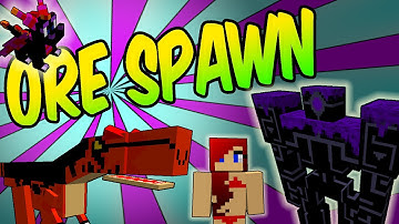 Pet Dinosaur!! | Ore Spawn Mod Review | Mobs and Abilities