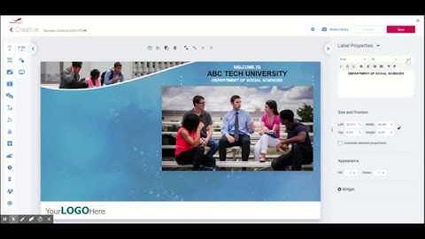 NoviSign digital signage Studio fast forward demo for EDU
