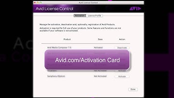 Survival Guide ‒ Media Composer® 7 Activating Your new Symphony Option ‒ Avid®