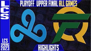 C9 vs FLY Highlights ALL GAMES | LCS Spring 2023 Playoffs Upper Final | Cloud9 vs FlyQuest