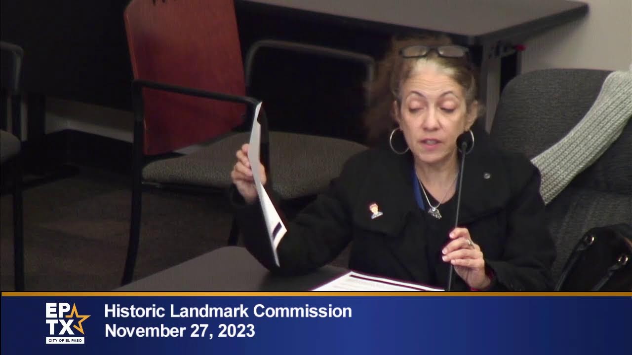 Historic landmark commission meeting 11 27 2023 youtube