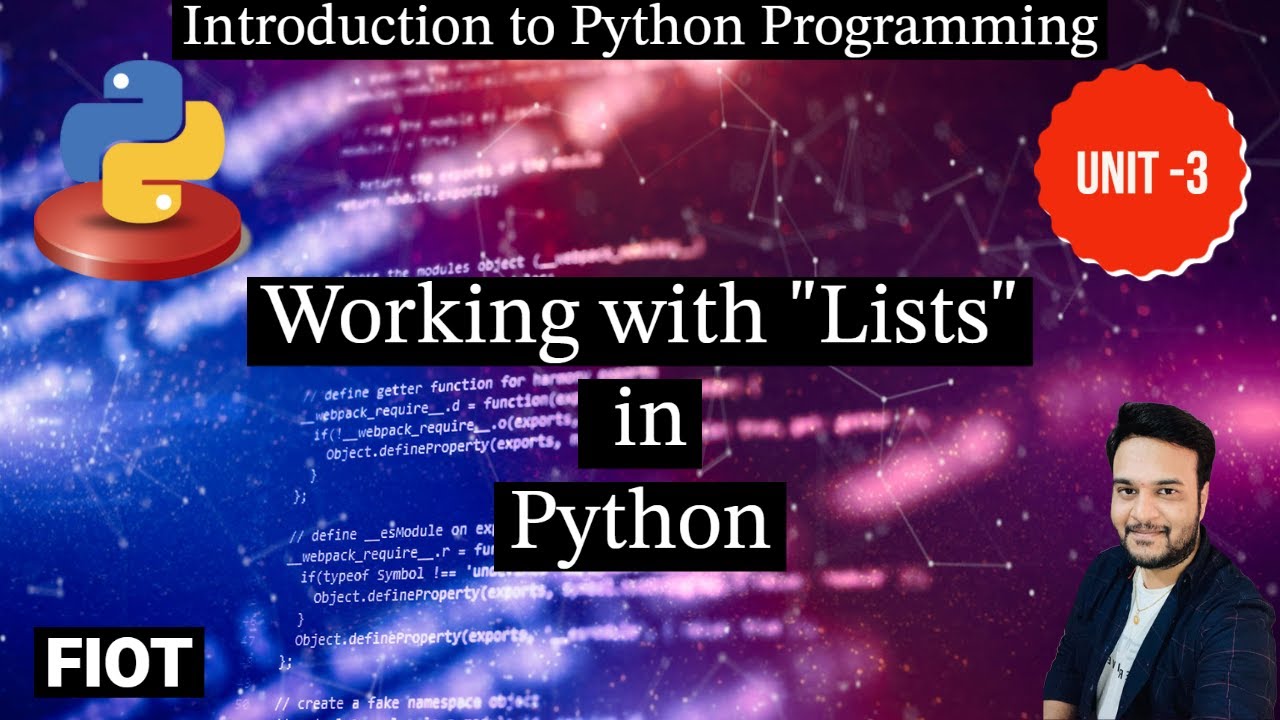 Lists in Python || Introduction to Python Programming || Fundamentals ...