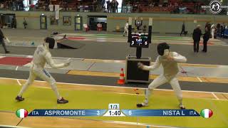 2018 138 T64 22 M F Individual Bonn GER WC YELLOW NISTA ITA vs ASPROMONTE ITA