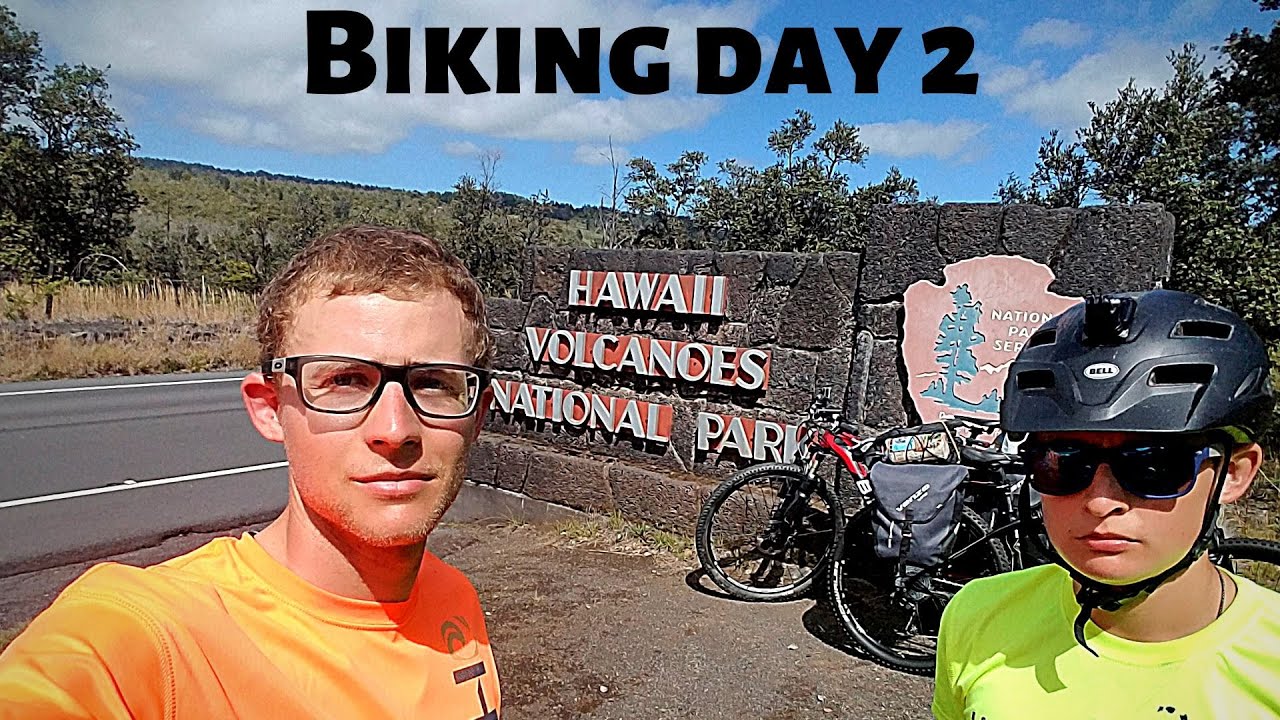 Hawaii bikepacking day 2 30 miles (bike to Volcano National Park