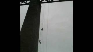 Forth rail bridge abseil 8/5/11
