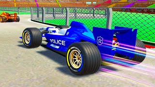 Police Demolition Derby Formula Car Destruction - Police Formula Car Game - Android GamePlay screenshot 5