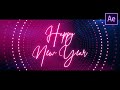 New Year Presentation in After Effects - After Effects Tutorial