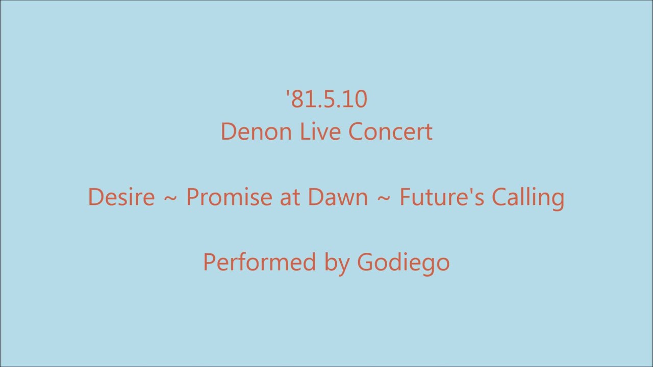 '81.5.10  DENON LIVE CONCERT  1