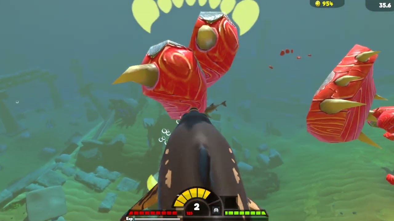 Feed & Grow  Fish Ichthyosaurus Vs Megalodon