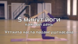 5 минут йоги каждый день. Уттхита Хаста Падангуштхасана.