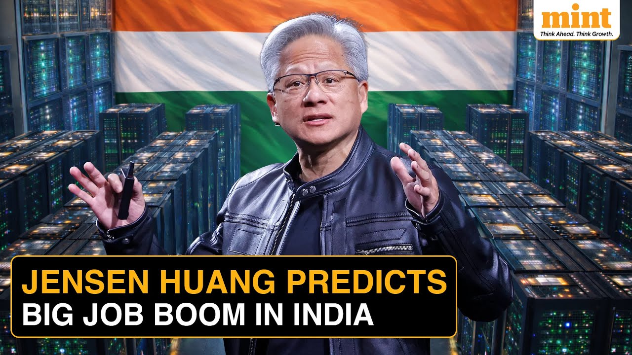 Генеральный директор Nvidia Дженсен Хуанг прогнозирует, что центры обработки данных в Индии повто...
