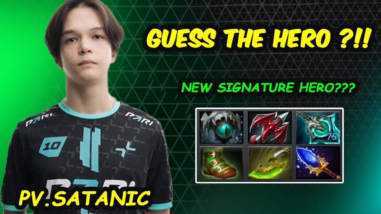 Guess The Hero ?? SATANIC Top1 MMR New Signature Hero Carry