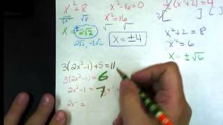 5 3B solving using square roots