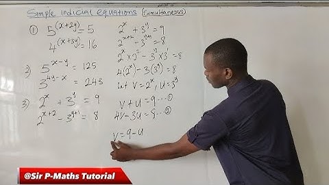 Indices involving Simultaneous Linear equation. #indices #simultaneous