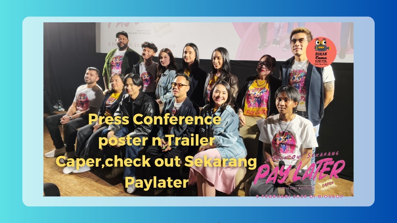 Press Conference Poster dan Trailer AManda Manopo kk dari fajar Sadboy Check Out Sekarang, Pay Later