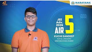 AIR 5 Kuchi Sandeep Testimonial | My JEE Advanced 2026 Journey ⭐