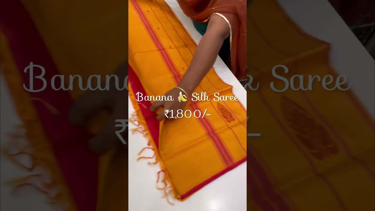 Banana Silk Saree!