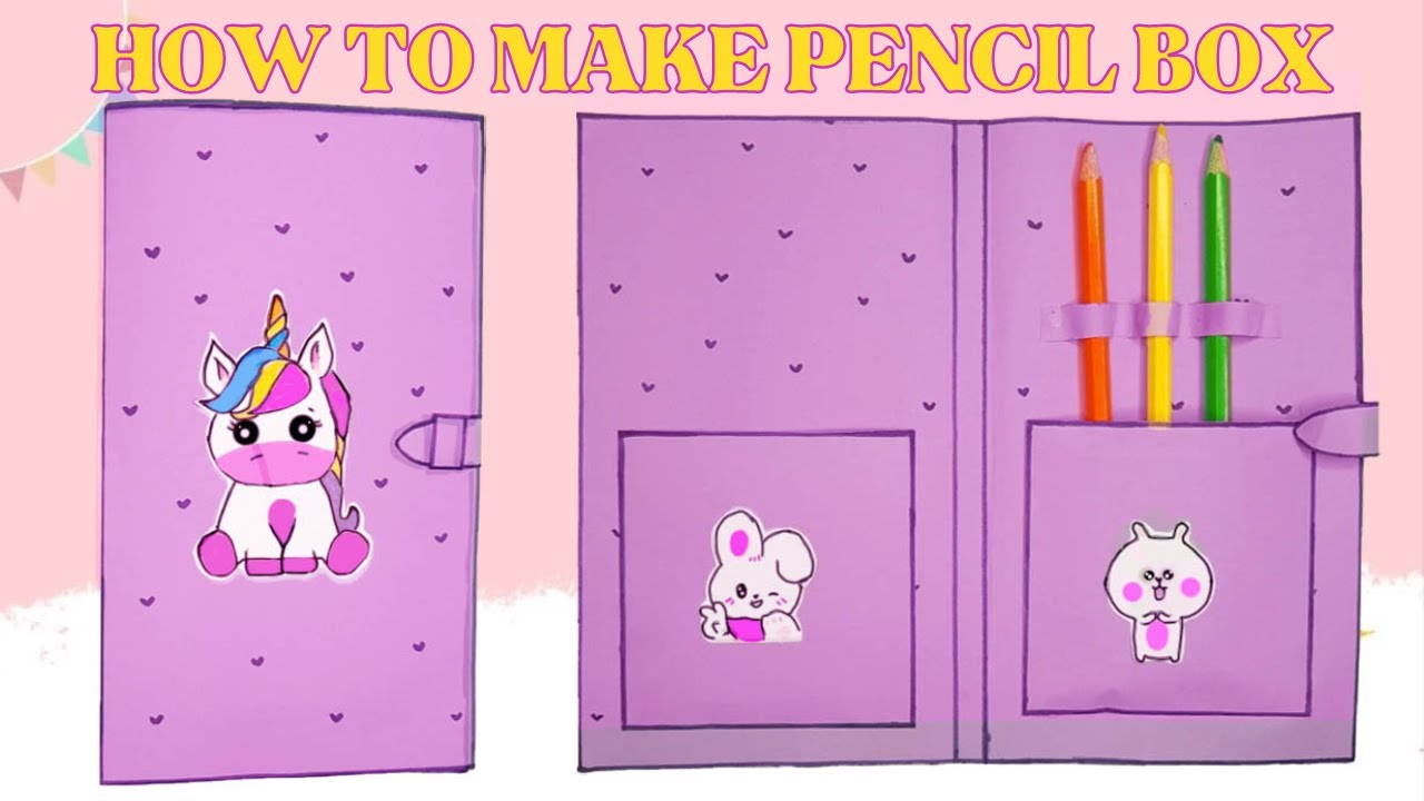 Pencil Box | How to make beautiful things with paper | origami box 🌈 ...