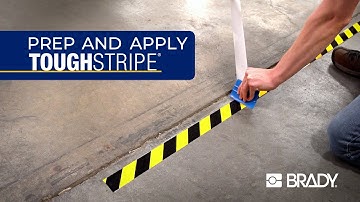 Hoe u ToughStripe vloermarkeringstape voorbereidt, aanbrengt en verwijdert | Brady