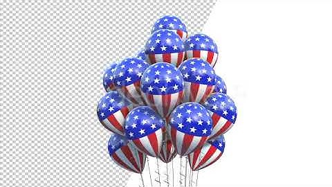 Balloons - American Flag - Spinning | Motion Graphics - Envato elements