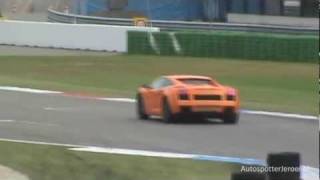 Lamborghini Gallardo on Circuit TT-Assen Lamborghini Gallardo Overtake Sound Tt Circuit Assen