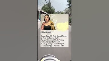 Nikita Mirzani Said -:  #nikitamirzani #nikmir #trending #shortvideo #quotes #motivasi