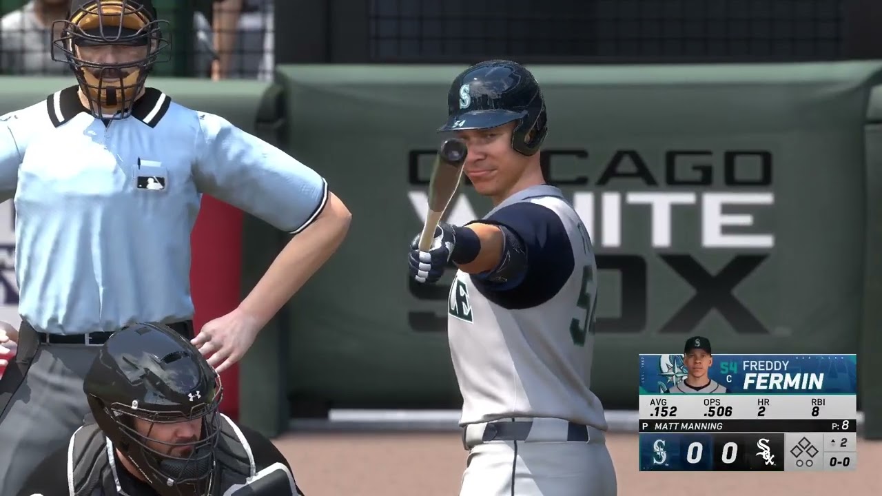 MLB The Show 25 Fantasy Draft Gm#48 SEA A.Houser (4-4, 5.23) vs CHW-M.Manning (4-1, 3.46)