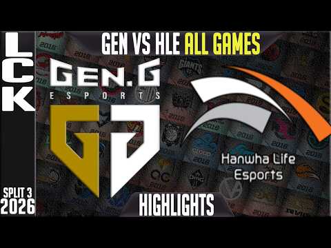 GEN vs HLE Highlights ALL GAMES | LCK Summer 2026 | GenG vs Hanwha Life Esports
