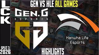 Gen Vs Hle Highlights All Games | Lck Summer 2026 | Geng Vs Hanwha Life Esports