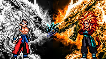 Xeno Goku V2 OP (all form) (New) VS Xeno Gogeta SSJ4 OP in Jump Force Mugen