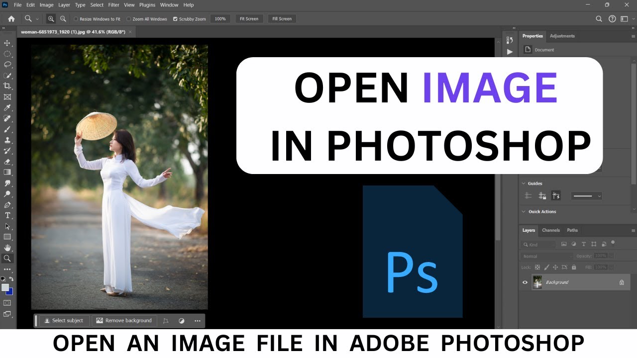 How To Open Image File In AdobePhotoshop | Image ko Photoshop me open ...
