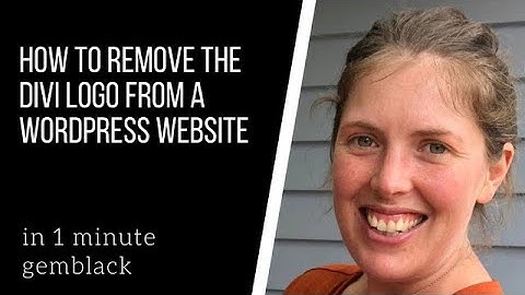 How to remove divi logo from divi theme wordpress - super fast - Gemblack
