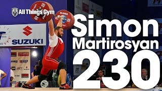 Simon Martirosyan (105kg, Armenia) 230kg Clean & Jerk 2017 European Championships Simon Martirosyan (105kg, Armenia) 230kg Clean & Jerk 2017 European Championships