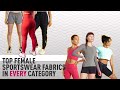 Top Female Sportswear Fabric Picks In Every Category