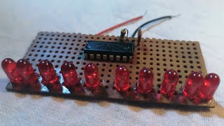 How to make Binary Counter LEDs using CD4060 Ripple Carry binary Counter ic.....
