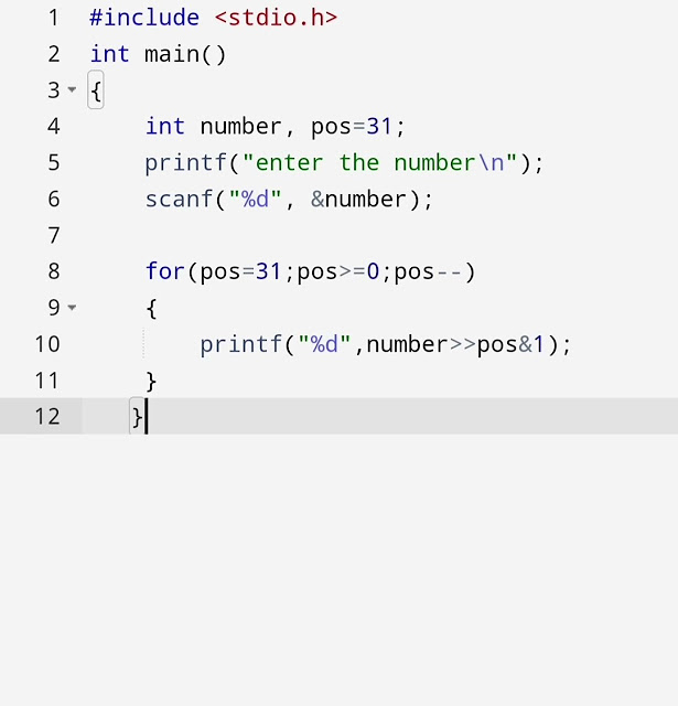 C program convert Decimal to Binary number #Programming #coding #c # ...