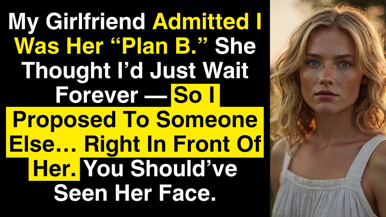 She Called Me “Plan B”—So I Proposed to Someone Else. In Front of Her.