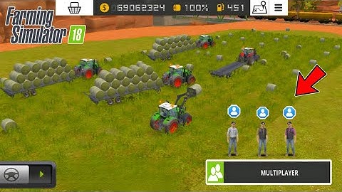 Farming Simulator 18 Multiplayer Gameplay ! Make Straw And Round Bales | fs 18 Timelapse #fs18