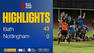 BUCS Super Rugby highlights: Bath 43 Nottingham 0