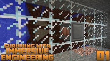 Surviving With Immersive Engineering :: E01 - Getting Started & Waterwheel Power Generation